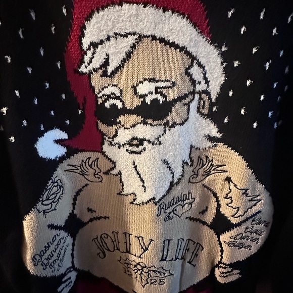 Ugly Christmas Sweater Jolly Life Sweater - Picture 4 of 4